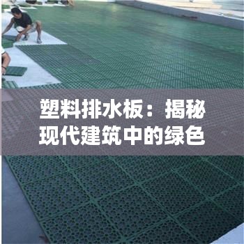塑料排水板：揭秘现代建筑中的绿色排水材料