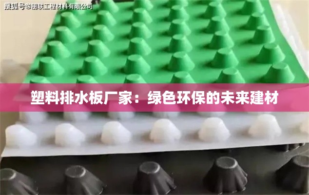 塑料排水板厂家：绿色环保的未来建材