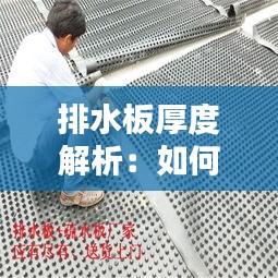 排水板厚度解析：如何选择合适的排水板厚度