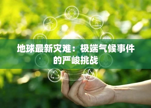 地球最新灾难：极端气候事件的严峻挑战