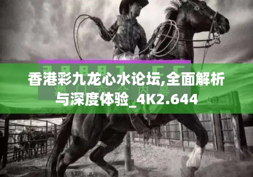 香港彩九龙心水论坛,全面解析与深度体验_4K2.644