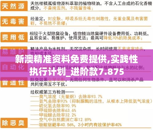 新澳精准资料免费提供,实践性执行计划_进阶款7.875
