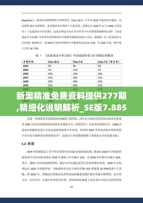 新奥精准免费资料提供277期,精细化说明解析_SE版7.885