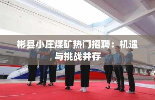 彬县小庄煤矿热门招聘：机遇与挑战并存