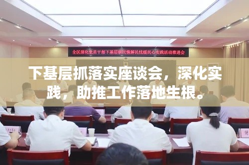 下基层抓落实座谈会，深化实践，助推工作落地生根。