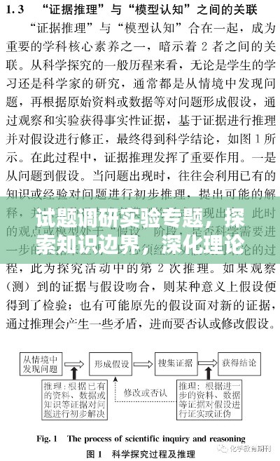 试题调研实验专题，探索知识边界，深化理论与实践融合