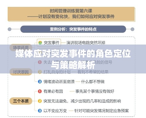 媒体应对突发事件的角色定位与策略解析