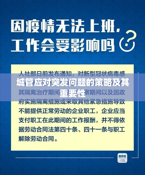 城管应对突发问题的策略及其重要性