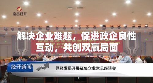 解决企业难题，促进政企良性互动，共创双赢局面