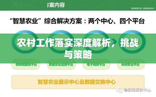 农村工作落实深度解析，挑战与策略