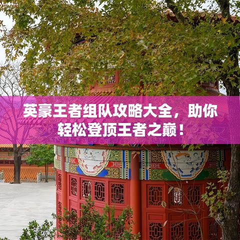 英豪王者组队攻略大全，助你轻松登顶王者之巅！