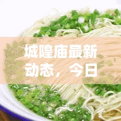 城隍庙最新动态，今日头条消息速递