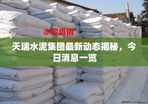 天瑞水泥集团最新动态揭秘，今日消息一览